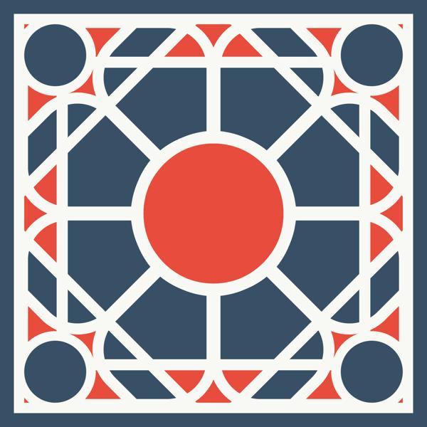 بلاط مغربي — الكوشن 6 من 6، التصميم المطبوع