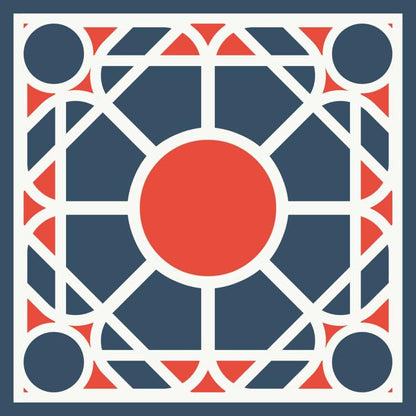بلاط مغربي — الكوشن 6 من 6، التصميم المطبوع