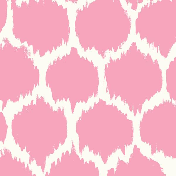 Ikat Pink — cushion 3 of 6, the printed design