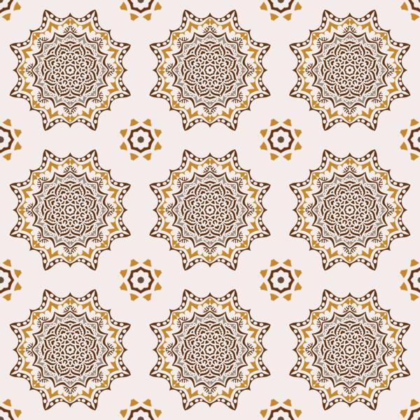 Golden Mandala — cushion 2 of 6, the printed design