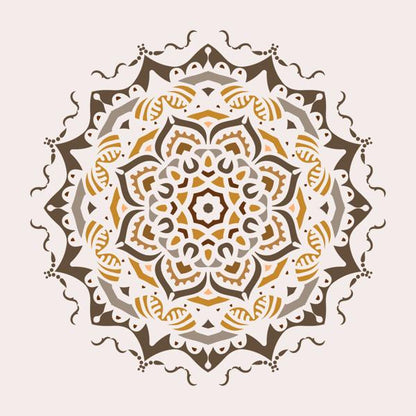 Golden Mandala — cushion 3 of 6, the printed design