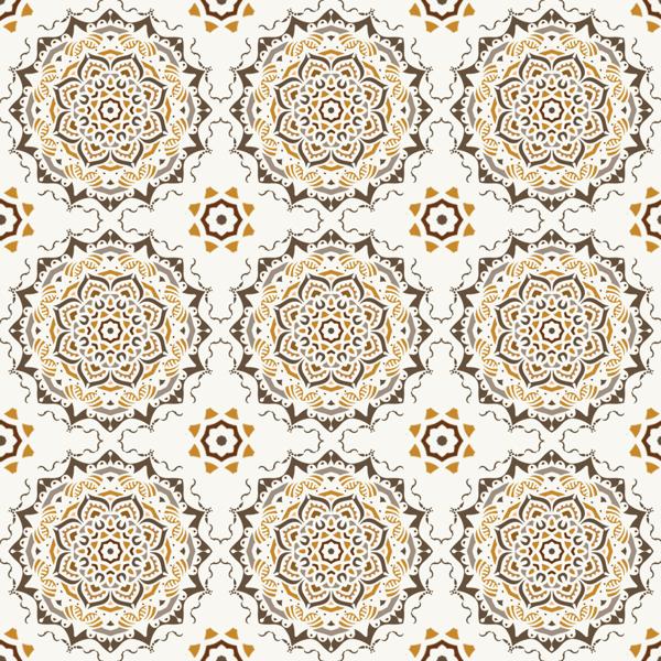 Golden Mandala — cushion 4 of 6, the printed design