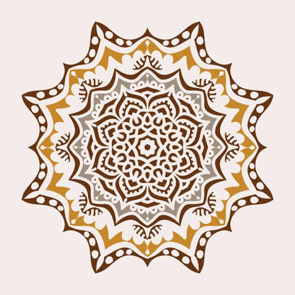 Golden Mandala — cushion 5 of 6, the printed design