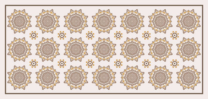 Golden Mandala — the table runner