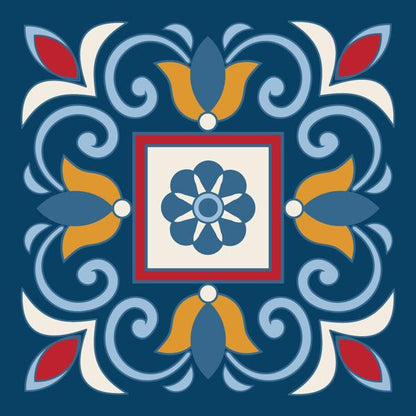 Tribal Tiles — cushion 2 of 6, the printed design