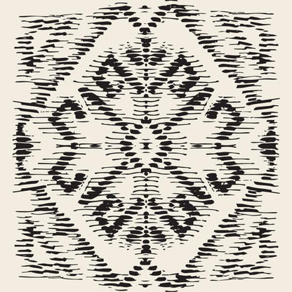 Tribal Noir — cushion 1 of 6, the printed design