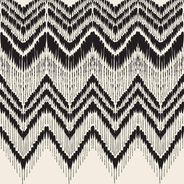 Tribal Noir — cushion 2 of 6, the printed design