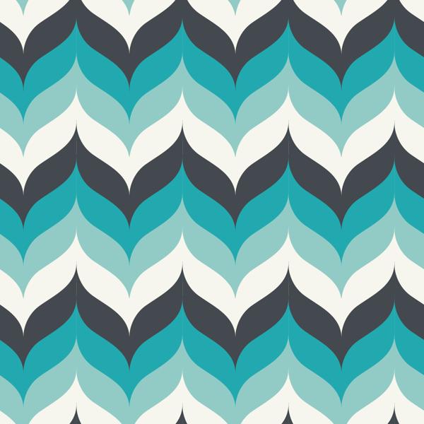 Teal Geo — cushion 1 of 6, the printed design