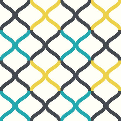 Teal Geo — cushion 2 of 6, the printed design