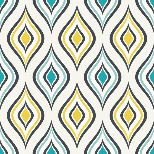 Teal Geo — cushion 3 of 6, the printed design