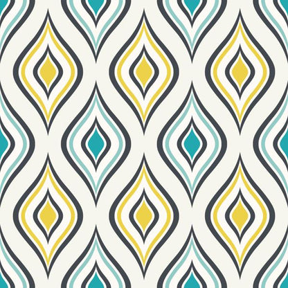 Teal Geo — cushion 3 of 6, the printed design
