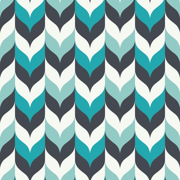 Teal Geo — cushion 4 of 6, the printed design