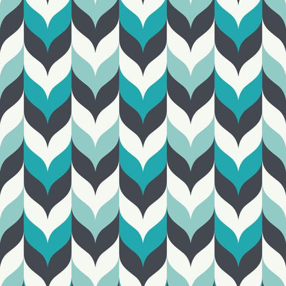 Teal Geo — cushion 4 of 6, the printed design