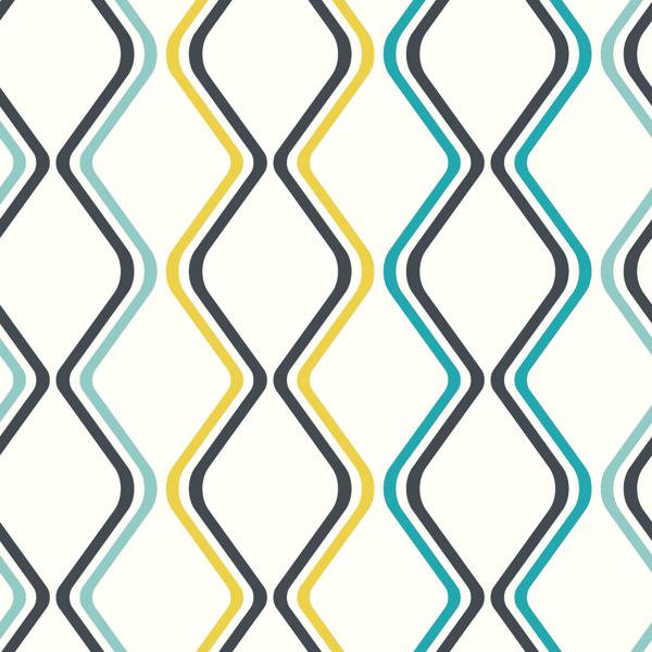 Teal Geo — cushion 5 of 6, the printed design