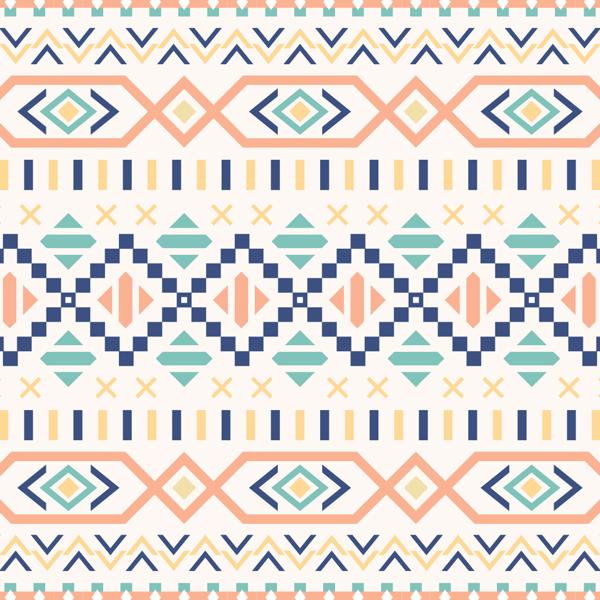 Blue Tribal — cushion 3 of 6, the printed design