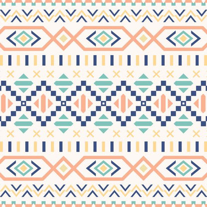 Blue Tribal — cushion 3 of 6, the printed design