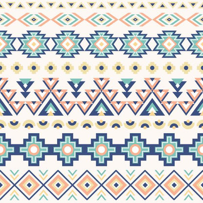 Blue Tribal — cushion 4 of 6, the printed design