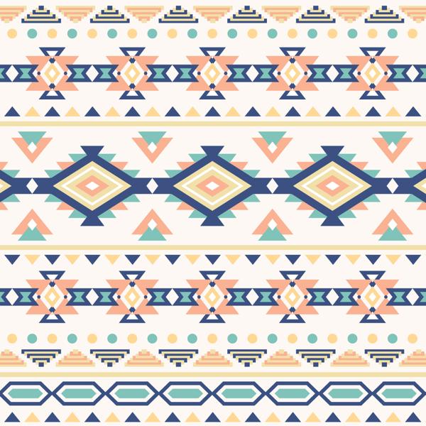 Blue Tribal — cushion 6 of 6, the printed design