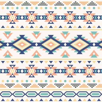 Blue Tribal — cushion 6 of 6, the printed design
