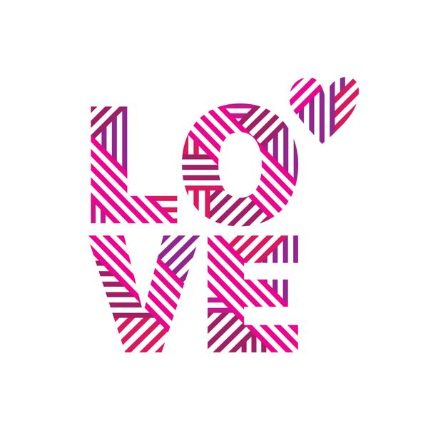 Love Pink — cushion 3 of 6, the printed design