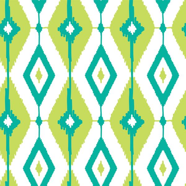 Lime Ikat — cushion 1 of 4, the printed design