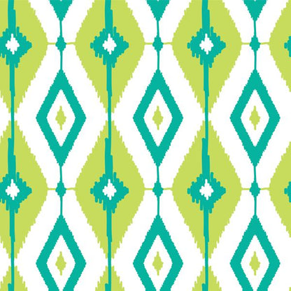 Lime Ikat — cushion 1 of 4, the printed design