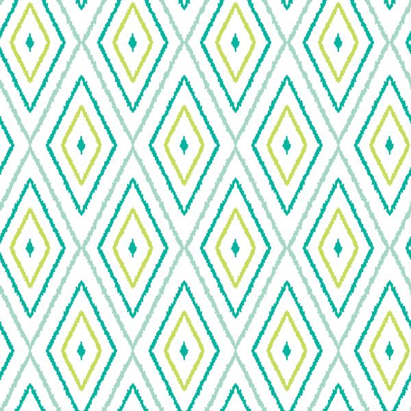 Lime Ikat — cushion 2 of 4, the printed design