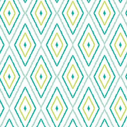 Lime Ikat — cushion 2 of 4, the printed design