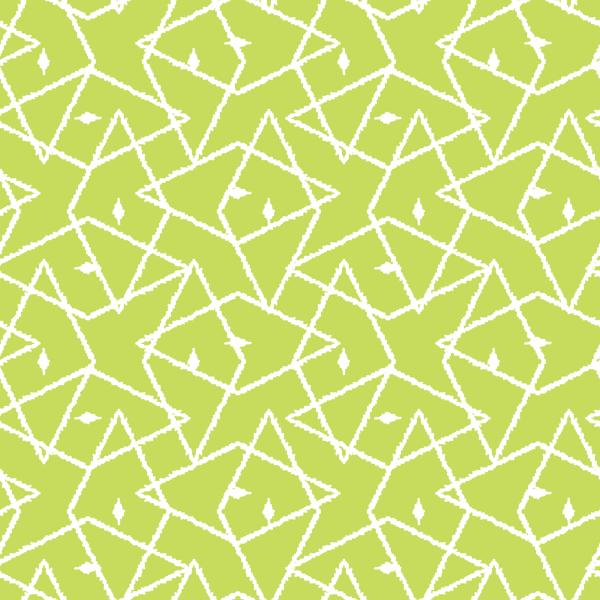 Lime Ikat — cushion 3 of 4, the printed design