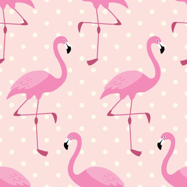 Flamingo Dots — cushion 2 of 4, the printed design