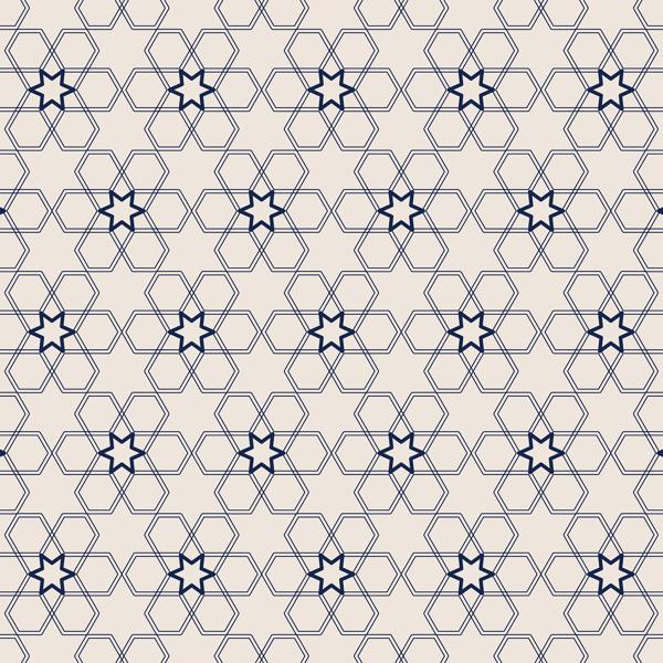 Arabesque Navy — cushion 4 of 4, the printed design