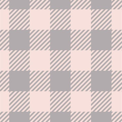 Blush Tartan — cushion 2 of 4, the printed design