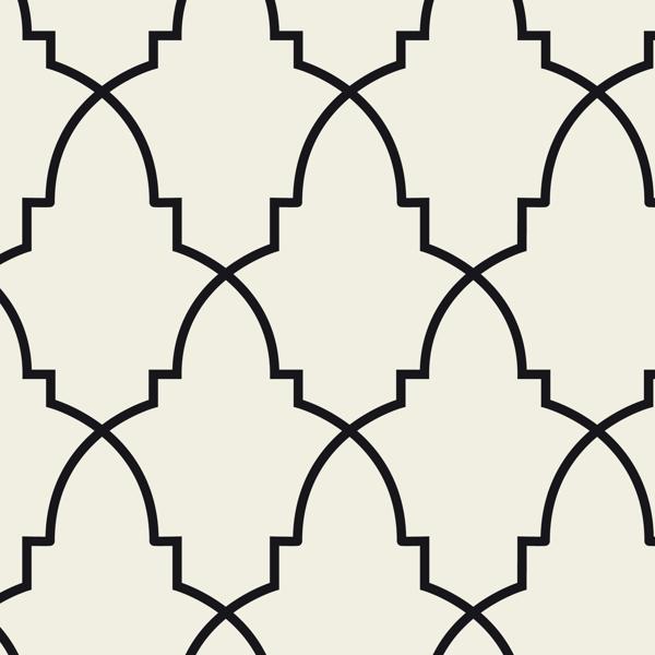 شبك أسود — الكوشن 4 من 4، التصميم المطبوع
