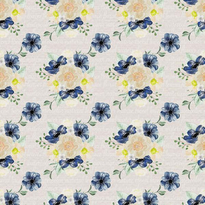 Blue Blossom — cushion 2 of 6, the printed design