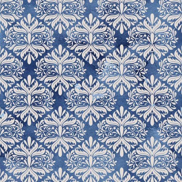 Blue Blossom — cushion 3 of 6, the printed design