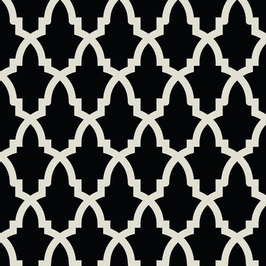 Moroccan Noir — cushion 1 of 6, the printed design