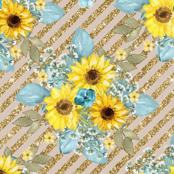 Sunflower Field — cushion 1 of 6, the printed design