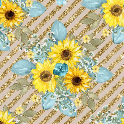 Sunflower Field — cushion 1 of 6, the printed design