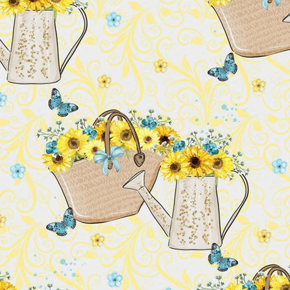 Sunflower Field — cushion 2 of 6, the printed design
