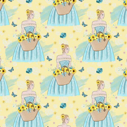 Sunflower Field — cushion 5 of 6, the printed design