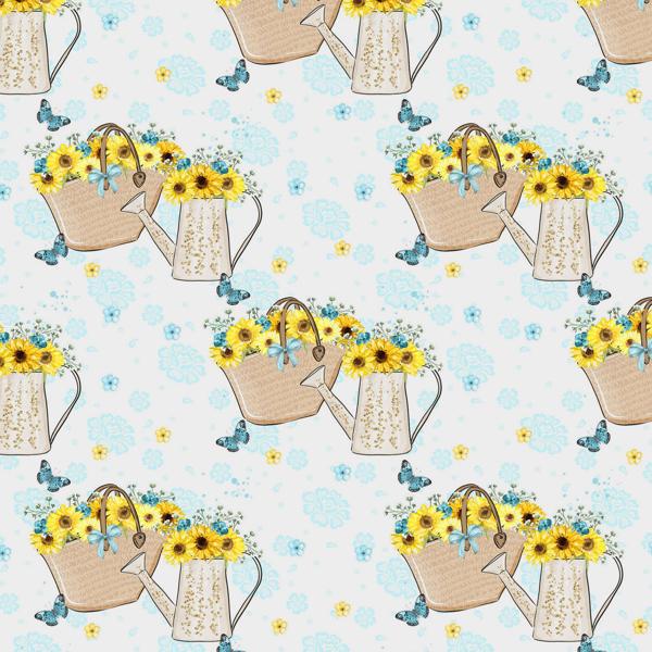 Sunflower Field — cushion 6 of 6, the printed design