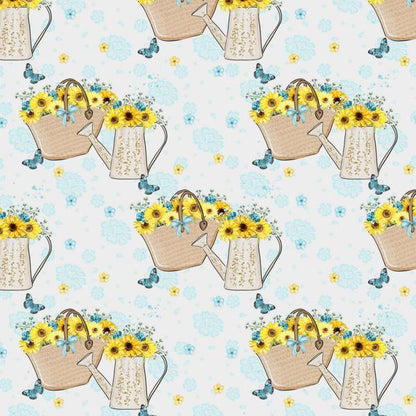 Sunflower Field — cushion 6 of 6, the printed design