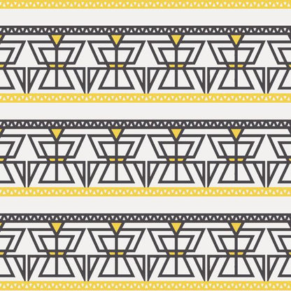 Tribal Mustard — cushion 2 of 6, the printed design