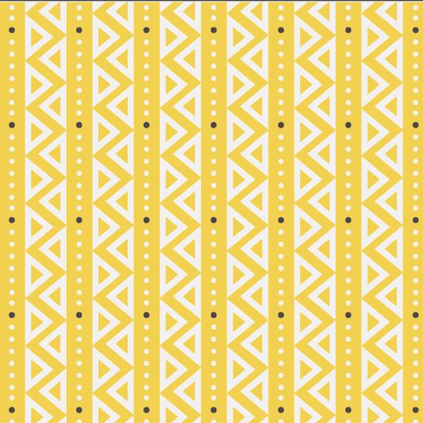 Tribal Mustard — cushion 3 of 6, the printed design