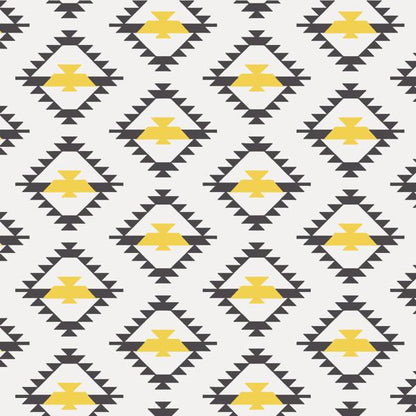 Tribal Mustard — cushion 4 of 6, the printed design