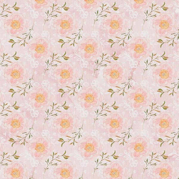 Peony Navy — cushion 5 of 6, the printed design