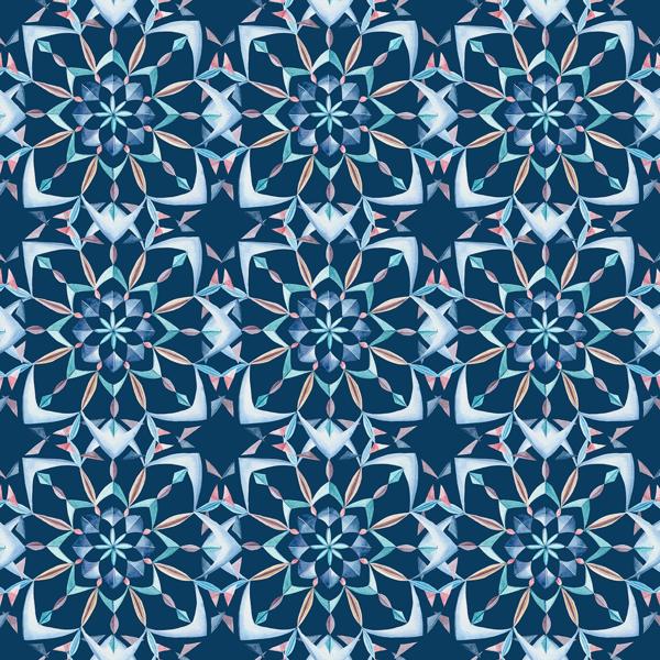 Crystal Blue — cushion 1 of 6, the printed design