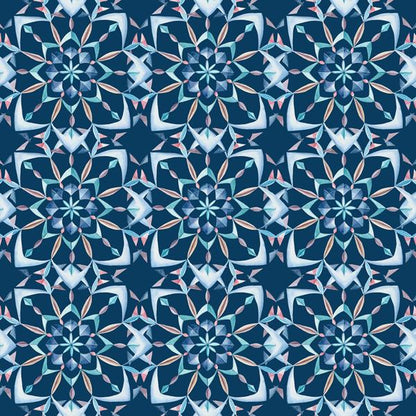 Crystal Blue — cushion 1 of 6, the printed design