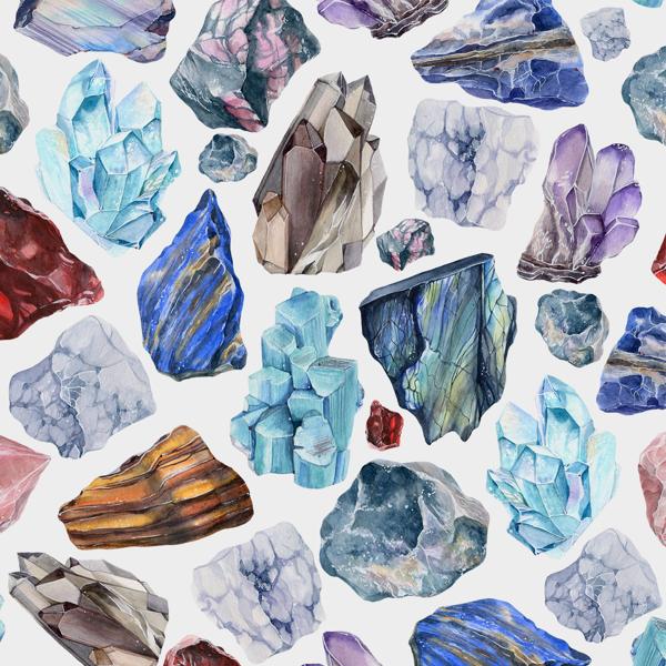 Crystal Blue — cushion 2 of 6, the printed design