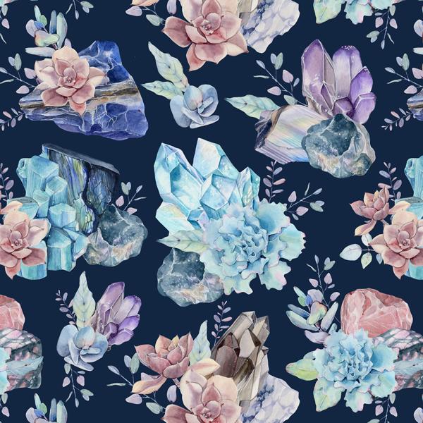 Crystal Blue — cushion 5 of 6, the printed design